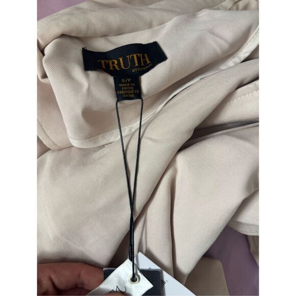 Truth by republic open front trench lightweight drape jackets size small - Picture 9 of 12